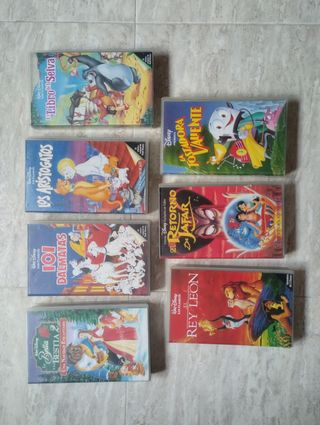 15 Películas VHS Disney Clásicos (Español)