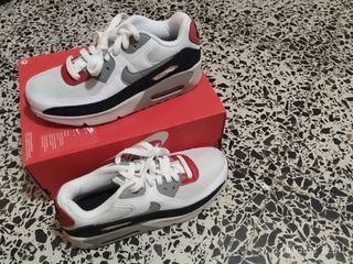 Zapatillas Nike Air Max 90 Blancas y Rojas