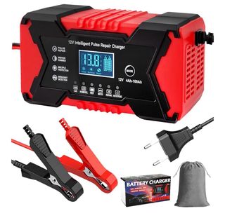 KIMIGO Cargador Bateria Coche, 12V 6A Cargador de 