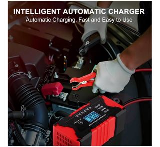 KIMIGO Cargador Bateria Coche, 12V 6A Cargador de 