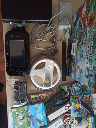 Nintendo Wii U + accesorios y juegos