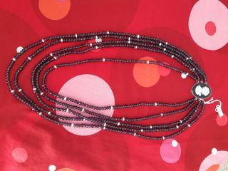Collar de cristal y perlas cultivadas