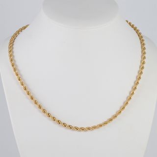 Cadena cordón oro 18k 750 50cm