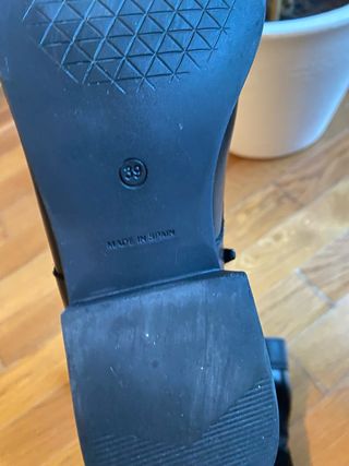 Botines negros tacón bajo