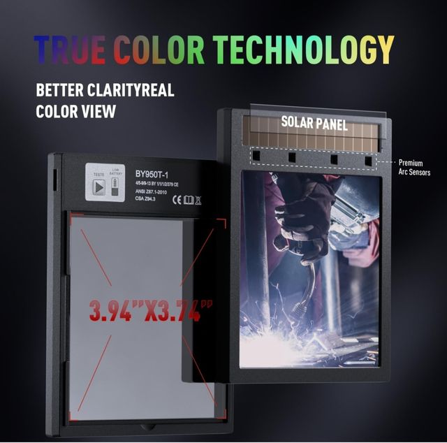 ANDELI Casco de soldadura, panorámico de 180° 3.94