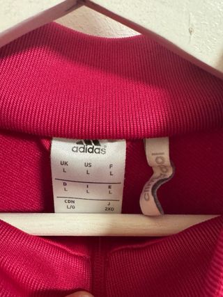 Sudadera Adidas Real Madrid Rosa Talla L