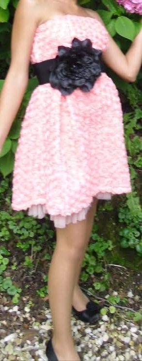 Vestido d cóctel rosa 