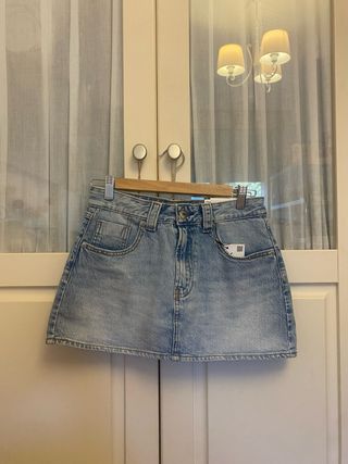 Falda pantalón vaquera Stradivarius