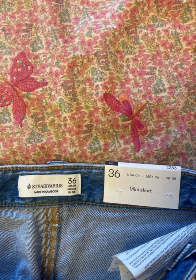 Falda pantalón vaquera Stradivarius