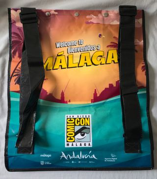 Bolsa Mochila Comic Con Málaga Predator Tron SDCCM