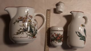 Set 3pz Ceramica Botanica