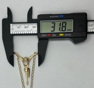 Cadena Cristo de oro de 18k, 11.94 g, 54 cm.