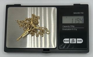 Cadena Cristo de oro de 18k, 11.94 g, 54 cm.