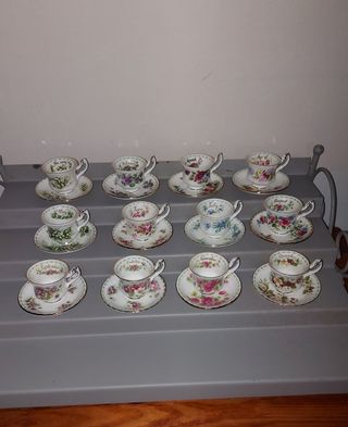 Royal Albert Tazzine Mesi Porcellana Set 12