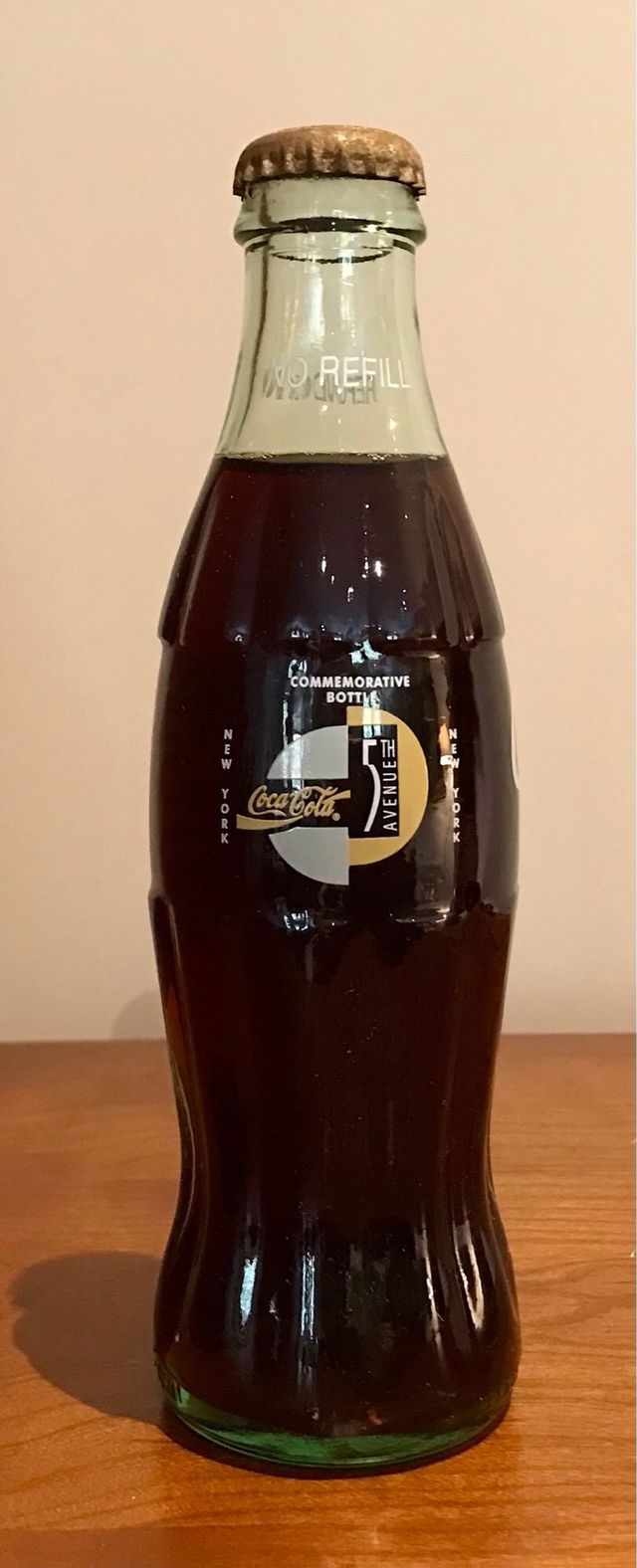 Bottiglia commemorativa Coca-Cola 5th Avenue