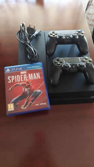PS4 1TB Negra + 2 Mandos +  un Juego 