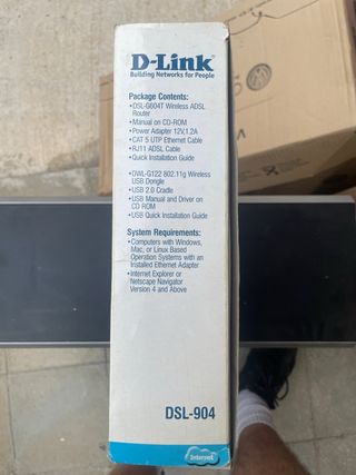 D-Link Wireless ADSL Router Kit DSL-904