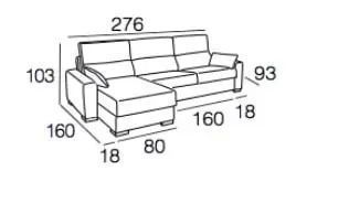SOFA CAMA CHAISE LONGUE VIGO