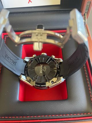 Reloj Jaguar Cronógrafo Negro y Plateado