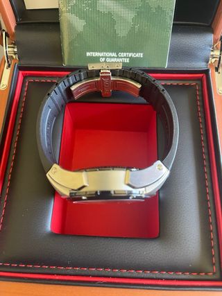 Reloj Jaguar Cronógrafo Negro y Plateado