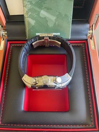 Reloj Jaguar Cronógrafo Negro y Plateado