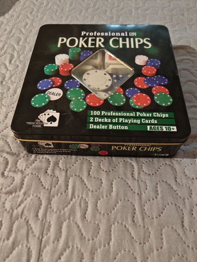 Juego de Póker Profesional con 100 Fichas