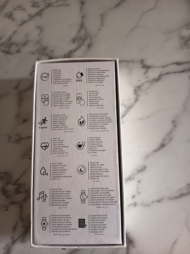 Reloj Deportivo Inteligente ALE-HOP Negro