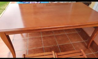 Mesa madera. Comedor, salón, cocina, etc