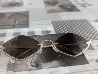 Gafas de Sol Gucci Diamante Oro Negro