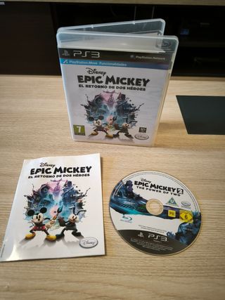 VIDEOJUEGO EPIC MICKEY y El HOBBIT PS3