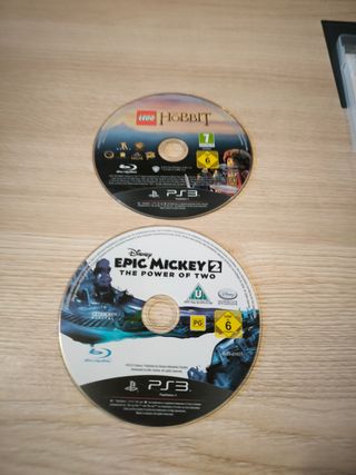 VIDEOJUEGO EPIC MICKEY y El HOBBIT PS3