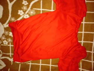 Blusa roja semitransparente mujer talla única
