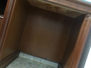 Escritorio madera y cristal a medida