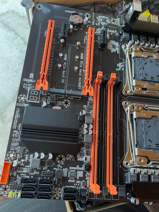 placa base X99 de doble CPU.