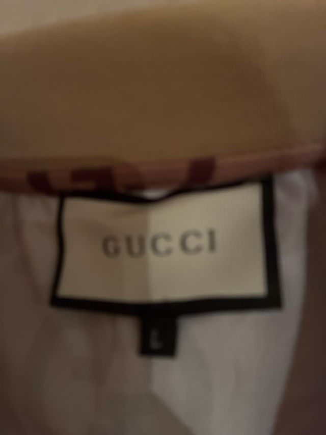Polo Gucci Beige/Marrone GG Monogram