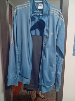 Chándal Adidas Azul y gris oscuro