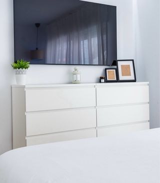 cómodas blancas 160x100 (dos cómodas de 80 juntas)