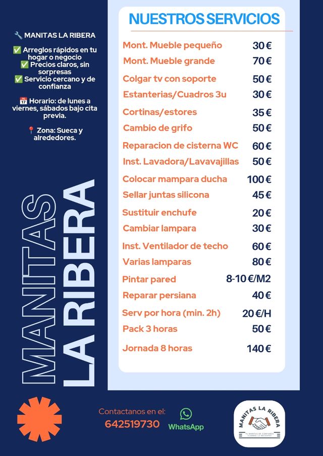 ⚙️ ¿Algo roto en casa? Manitas La Ribera lo repara