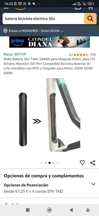 Bateria bicicleta electrica