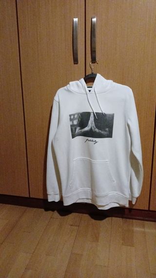 Sudadera Pray Blanca Talla L