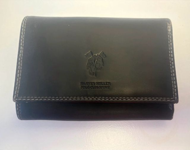 Portafoglio Polo Ralph Lauren vera pelle nero