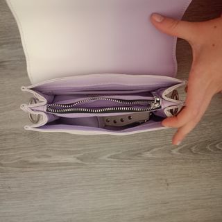 Bolso Desigual degradado blanco/morado