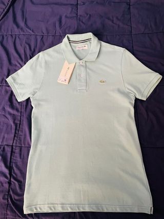 Polo Lacoste Verde Menta Talla M
