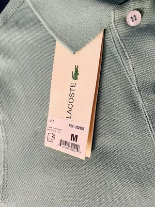 Polo Lacoste Verde Menta Talla M
