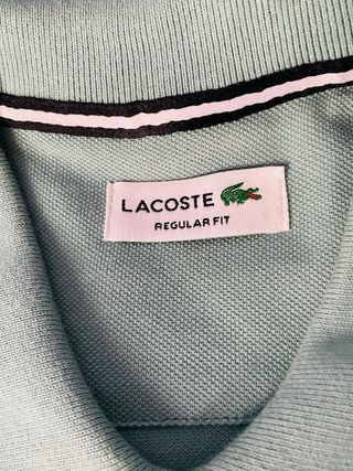 Polo Lacoste Verde Menta Talla M