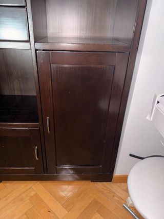 Mobili per scaffali in legno massello marrone