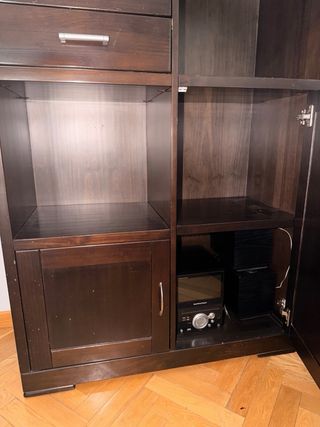 Mobili per scaffali in legno massello marrone