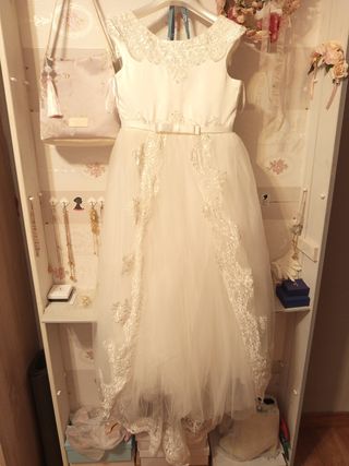 Vestido de Comunión Blanco talla 12-13 años