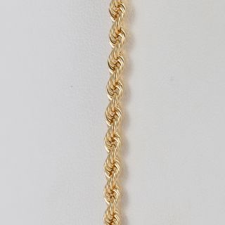Cadena cordón oro 18k 750 60cm
