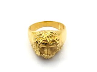 sello oro 18k con onix,circonita t. 26 (21,01 mm)